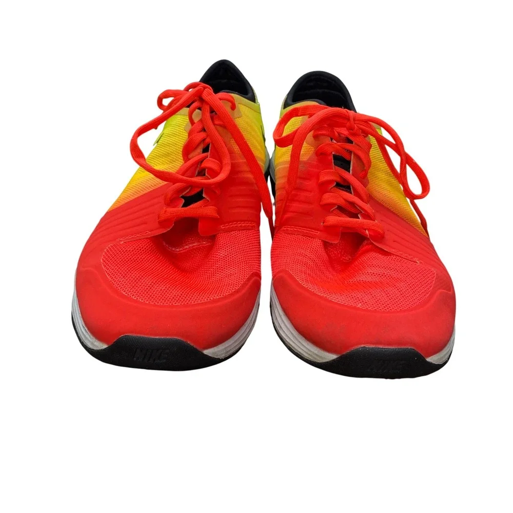 Nike Dual Fusion Running Shoes Mens‎ 10 Crimson Volt Yellow 819022-601
